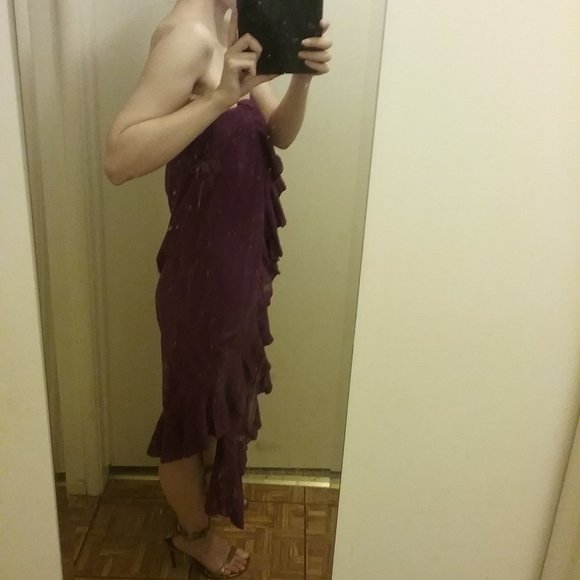 Free People Beach Faux Wrap Ruffle Flounce Maxi Skirt/Dress - Picture 13 of 16